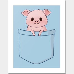 Baby Pig in a Pocket Posters and Art